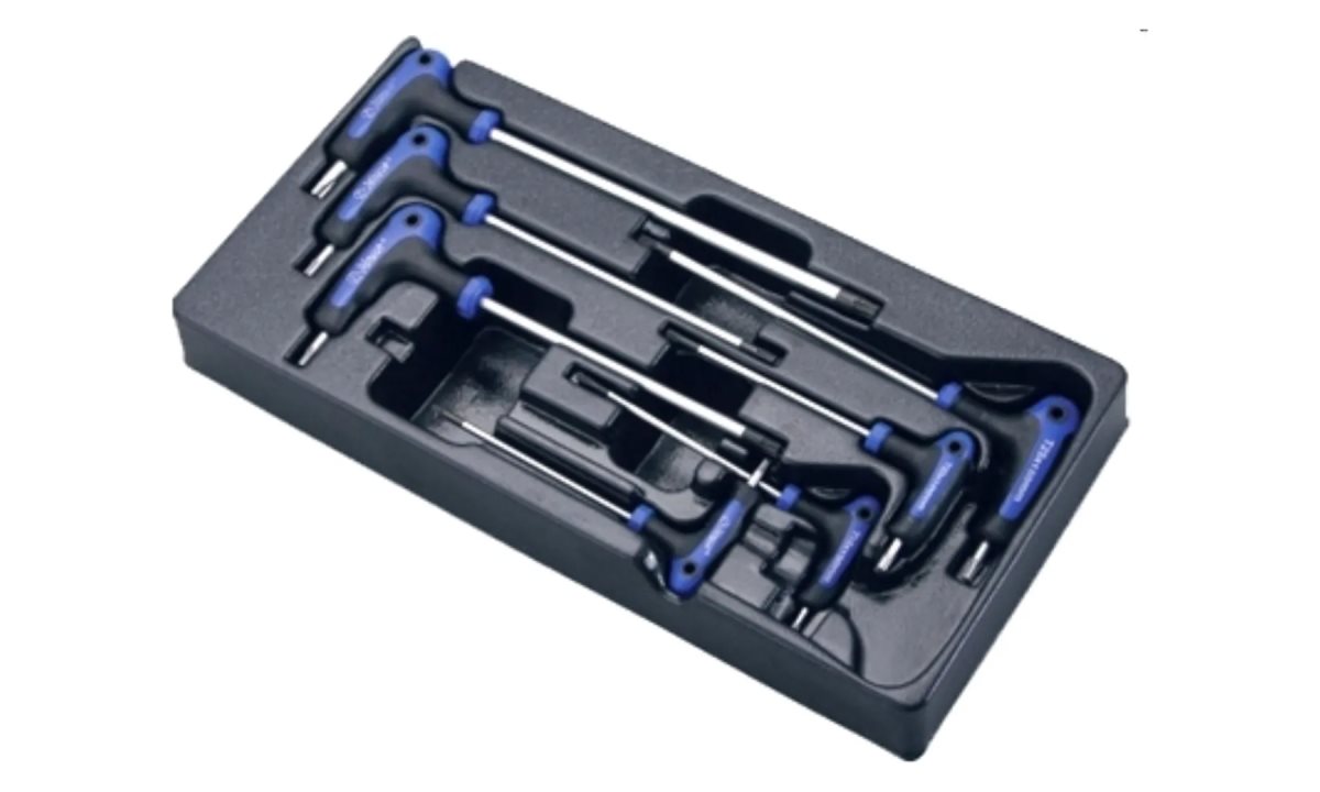  Комплект L-образных ключей TORX Hans в ложементе, TT-19 (0)