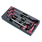  Комплект L-образных 6-ти гранных ключей Hans в ложементе, TT-20 мни (0)