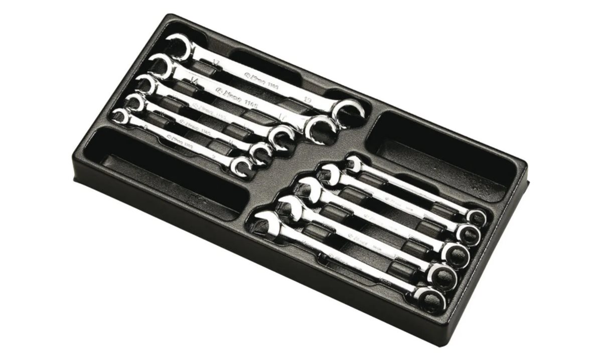  Набор ключей разрезных, комбинированных Hans в ложементе, TT-30 (0)