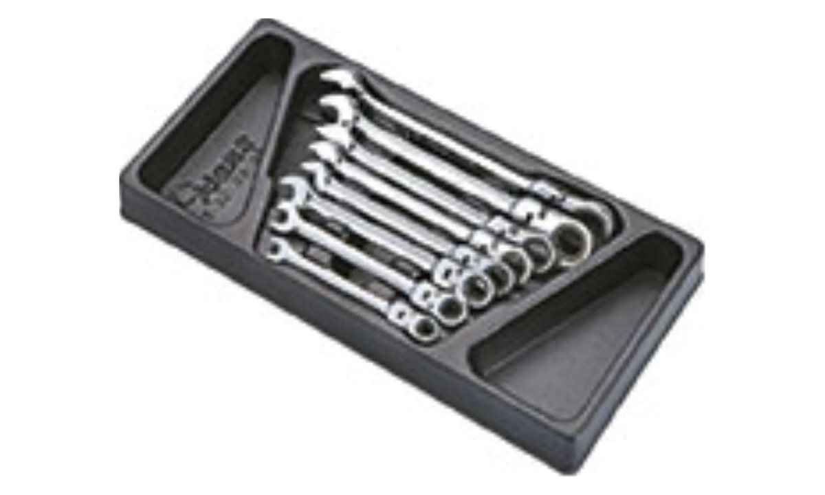  Набор трещоточных ключей с шарниром Hans в ложементе, TT-33 (0)