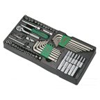  Трещотка 1/4 с головками и аксессуарами Hans в ложементе, TT-43 мни (0)