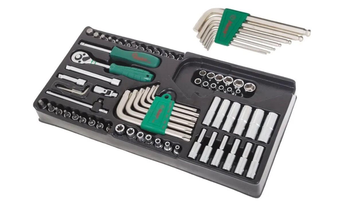  Набор головок и аксессуаров 1/4 в ложементе, Hans TT-43H (0)