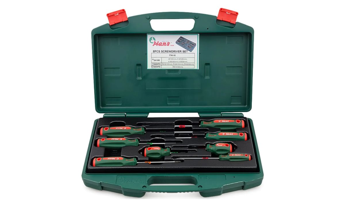  Ложемент в кейсе с отвертками Hans, TTK-10 (0)