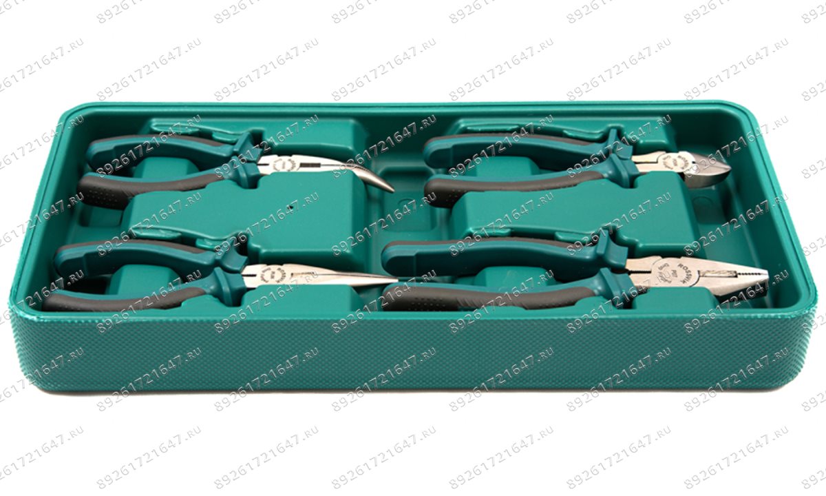  LST004 Набор инструмента ROSSVIK (шарнирно-губцевый), ложемент, 4 предмета (1)