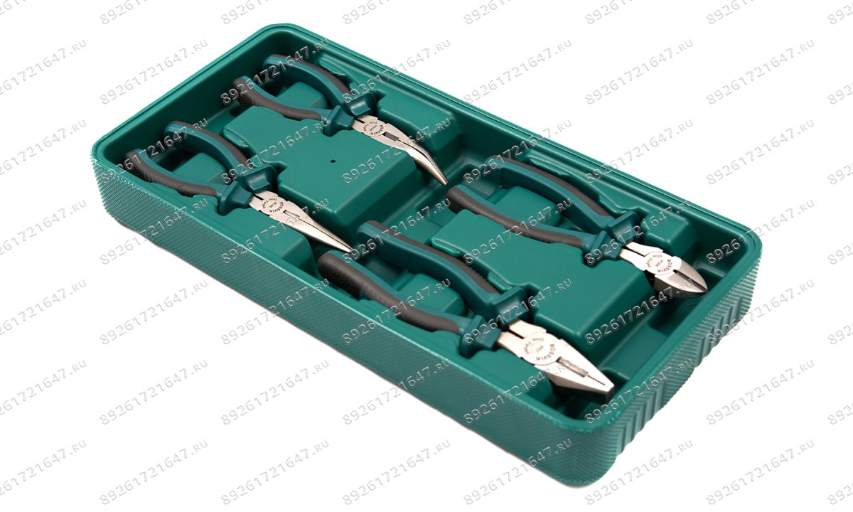  LST004 Набор инструмента ROSSVIK (шарнирно-губцевый), ложемент, 4 предмета (1)