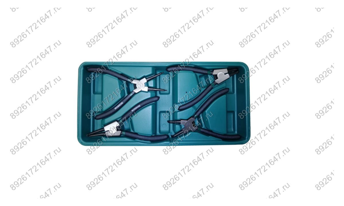  LST005 Набор инструмента ROSSVIK (щипцы для стопорных колец), ложемент, 4 предмета (0)