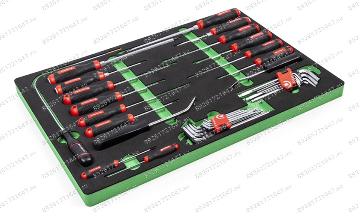  Ложемент отвертки, шестигранные ключи и ключи TORX. 35 предметов TSC-35 (0)