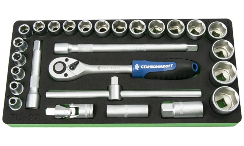 TU-27 Ложемент 1/2с набором головок и аксессуары (27 предметов) фото