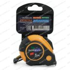 Рулетка измерительная ROSSVIK RMT1603, 3м*16мм, автостоп, магнит, обрезиненый корпус фото