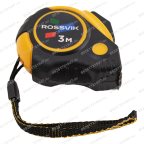  Рулетка измерительная ROSSVIK RMT1603, 3м*16мм, автостоп, магнит, обрезиненый корпус мни (1)