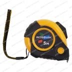  Рулетка измерительная ROSSVIK RMT2505, 5м*25мм, автостоп, магнит, обрезиненый корпус мни (1)