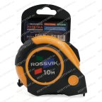 Рулетка измерительная ROSSVIK RMT2510, 10м*25мм, автостоп, магнит, обрезиненый корпус фото