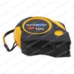  Рулетка измерительная ROSSVIK RMT2510, 10м*25мм, автостоп, магнит, обрезиненый корпус мни (1)