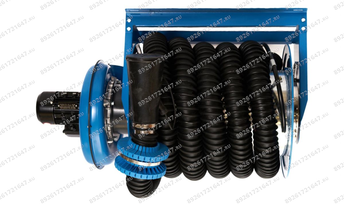  (CA500007610ABS55F) Катушка для удаления выхлопных газов ROSSVIK шланг 76мм*8м с вентилятором (1)