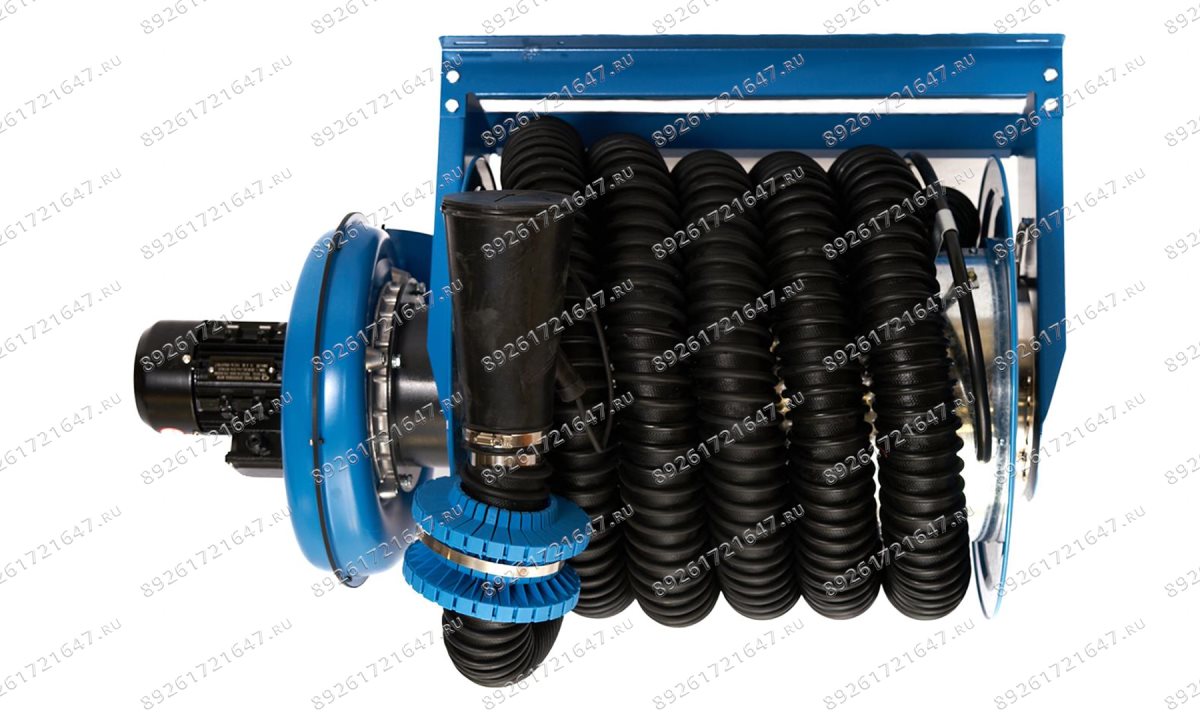  (CA500007610ABS55F) Катушка для удаления выхлопных газов ROSSVIK шланг 76мм*8м с вентилятором (0)