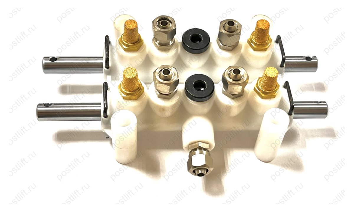  Клапан пятиходовой для ШМС двойной, шток без резьбы Dшток=10 (1)
