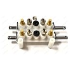  Клапан пятиходовой для ШМС двойной, шток без резьбы Dшток=10 мни (2)