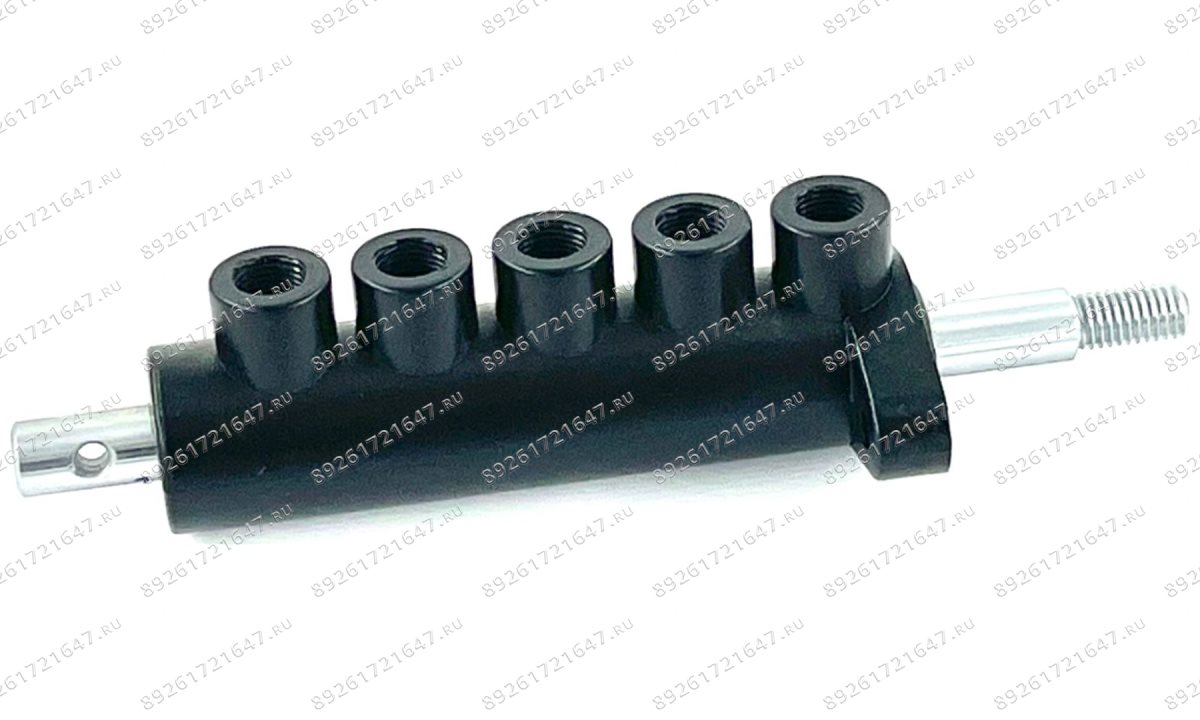  Клапан пятиходовой для ШМС крепление спереди Dшток=10 (без фитингов) (1)