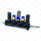 Клапан пятиходовой для ШМС Т-образный, крепление спереди шток=10 мм 6000222 фото