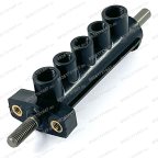 Пятиходовой клапан для ШМС крепление снизу  (без фитингов) шток 8 мм  фото