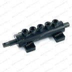 Пятиходовой клапан для ШМС Unite крепление снизу  (без фитингов) шток 12 мм  фото