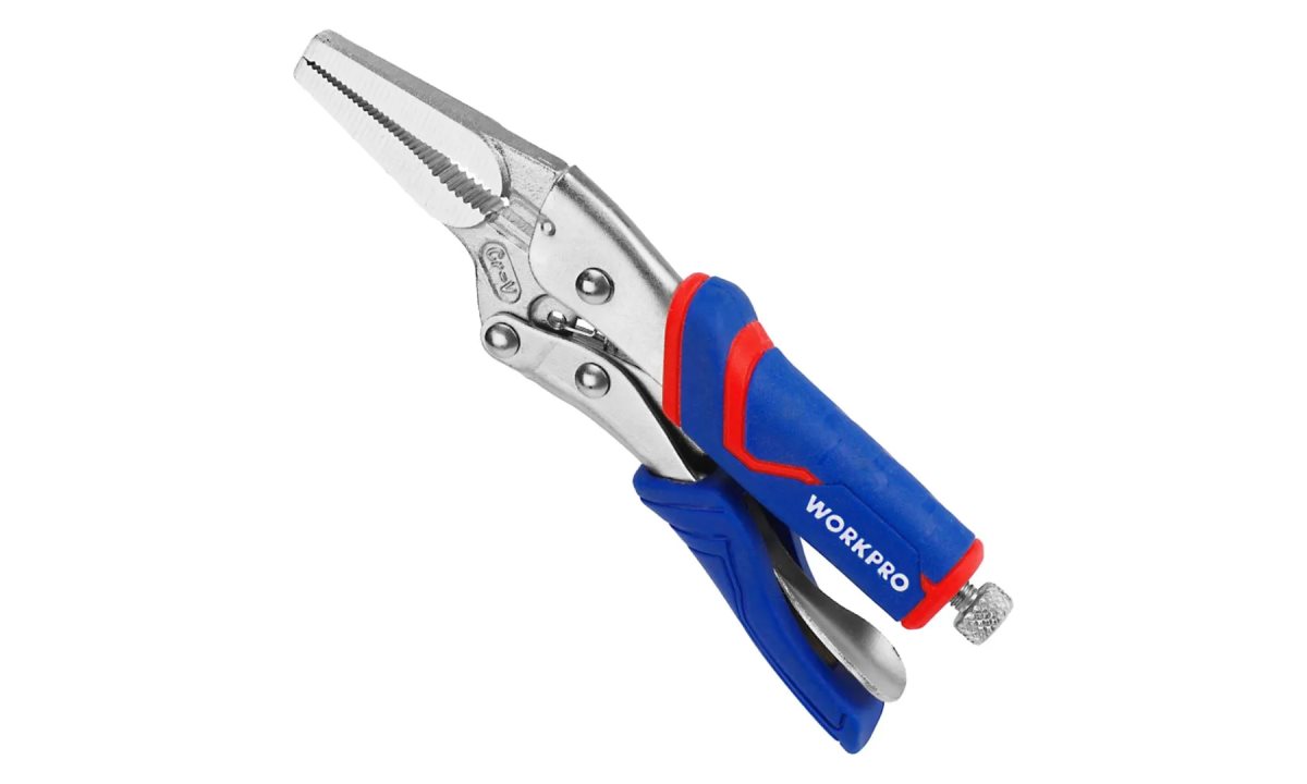  Клещи фиксирующие с длинными носами 165мм проф WP231075 WORKPRO (0)