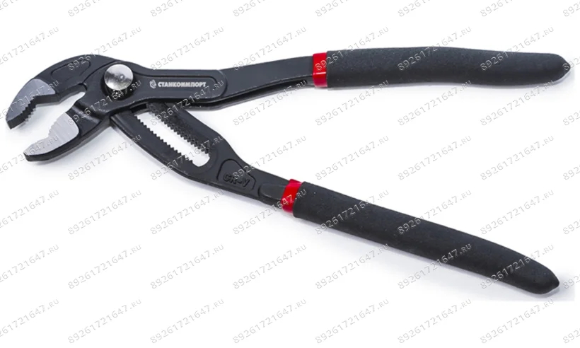 Клещи переставные с кнопочным фиксатором, 180 мм СТАНКОИМПОРТ CS211507 фото