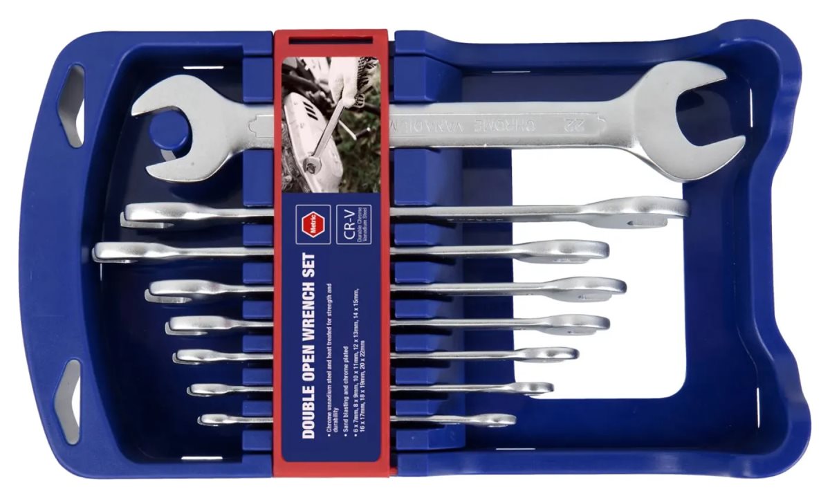  Ключи рожковые двусторонние набор 8шт (6-22мм) WP202506 WORKPRO (0)