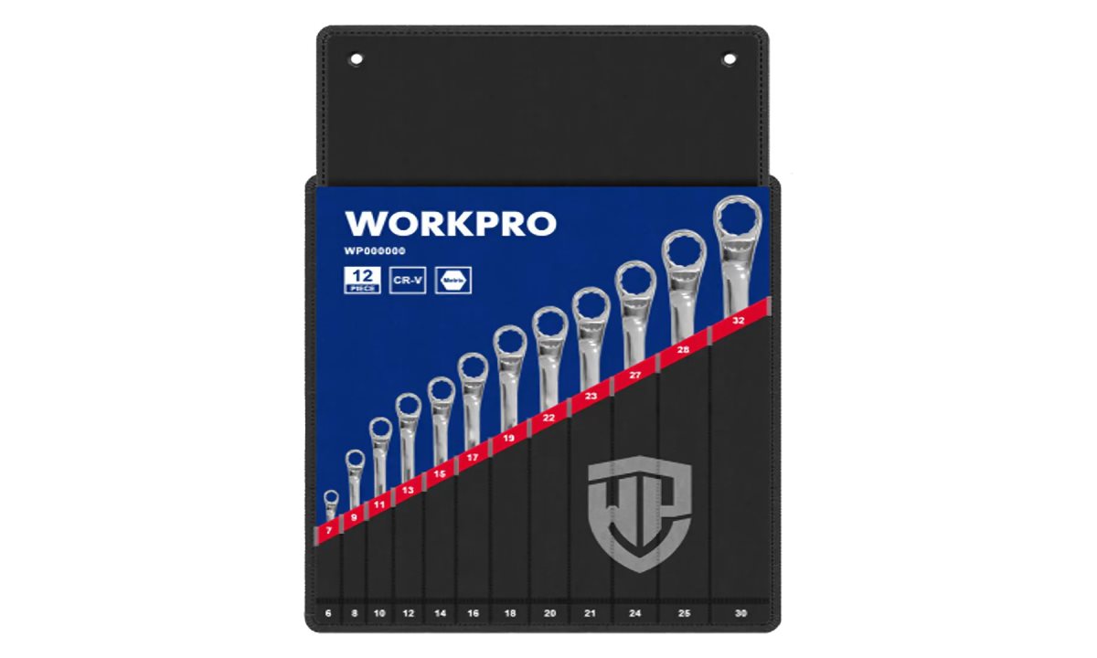  Ключи накидные двусторонние набор 12шт (6-32мм) WP202510 WORKPRO (0)