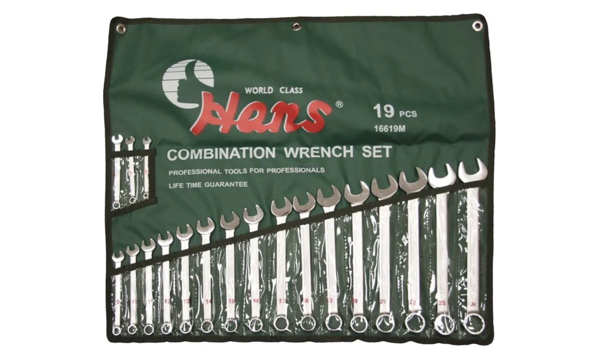  Набор комбинированных гаечных ключей Hans, 16619M (0)