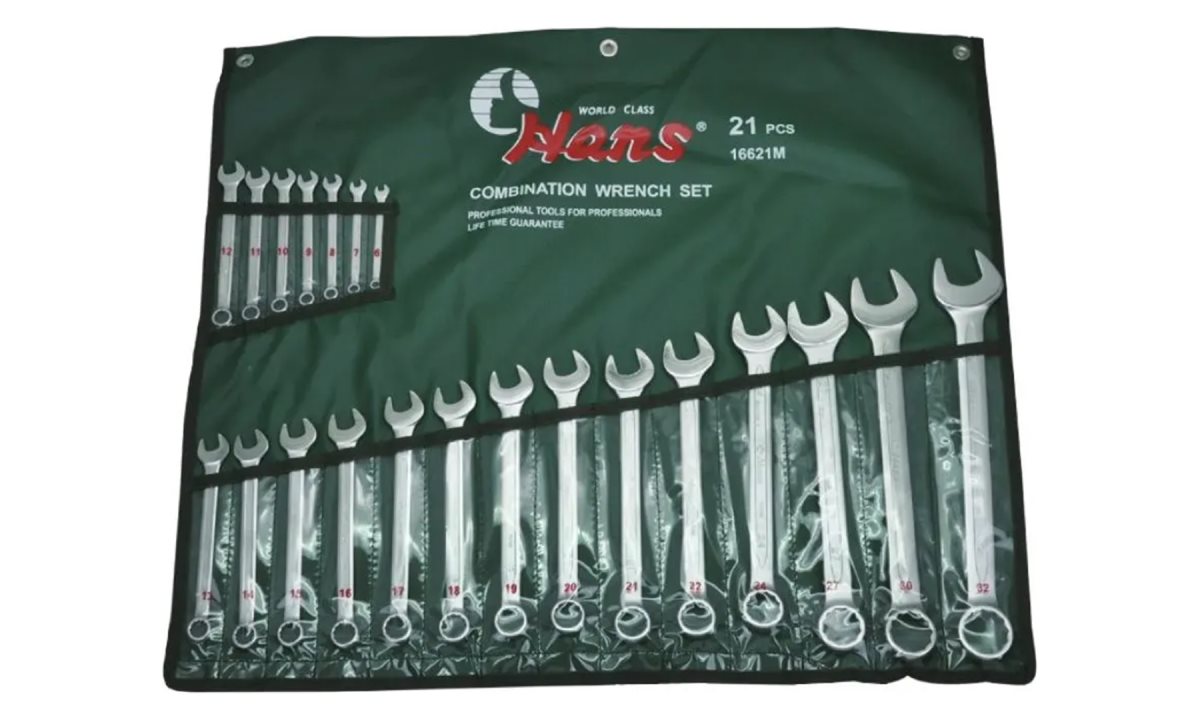  Набор комбинированных гаечных ключей Hans, 16621M (0)