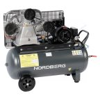  Компрессор поршневой с ременной передачей 380В, ресив. 100л, 950л/мин NCP100/950 мни (2)