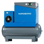  Компрессор винтовой, 7,5кВт, ресивер 350л, 10Бар, 900л/мин, осушитель NORDBERG NCA10RD мни (1)