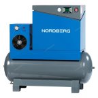  Компрессор винтовой, 7,5кВт, ресивер 350л, 10Бар, 900л/мин, осушитель NORDBERG NCA10RD мни (3)