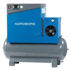  Компрессор винтовой, 7,5кВт, ресивер 350л, 10Бар, 900л/мин, осушитель NORDBERG NCA10RD мни (5)