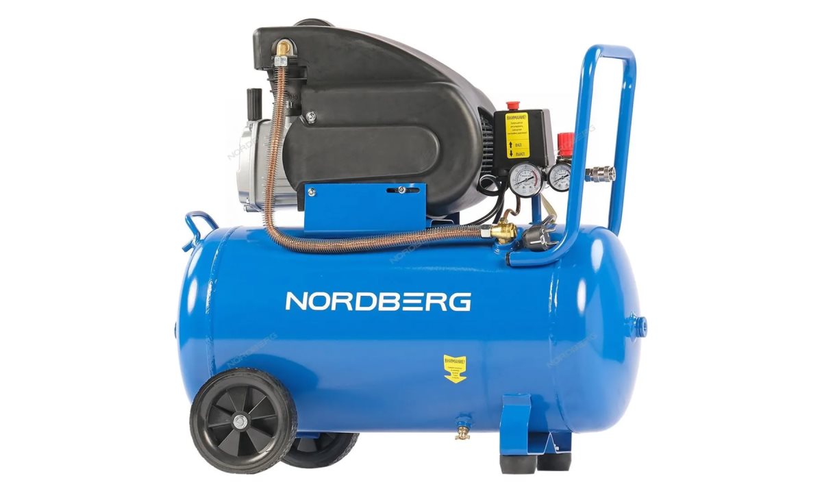  Компрессор поршневой 220В, ресив. 50л, 240л/мин NORDBERG NCE50/240 (0)