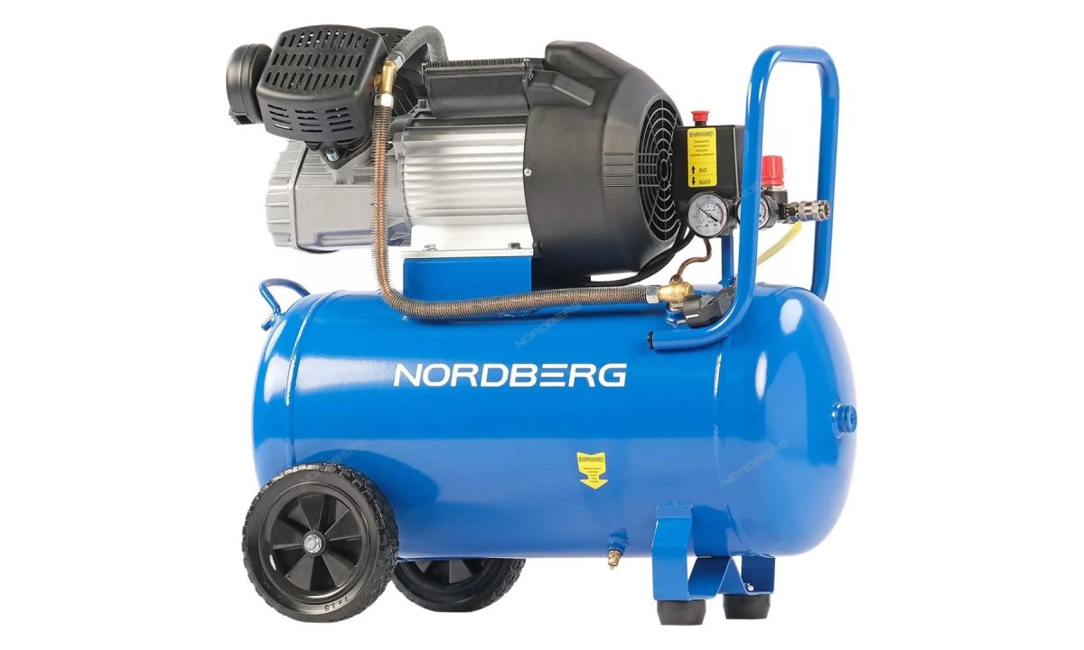  Компрессор поршневой V-образный 220В, ресив. 50л, 360л/мин NORDBERG NCE50/360V (0)