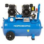  Компрессор безмасляный 220В, ресив. 50л, 440л/мин NORDBERG NCEO50/440 мни (1)