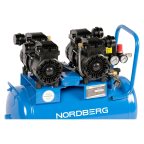  Компрессор безмасляный 220В, ресив. 50л, 440л/мин NORDBERG NCEO50/440 мни (5)