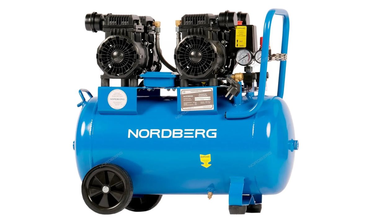  Компрессор безмасляный 220В, ресив. 50л, 440л/мин NORDBERG NCEO50/440 (0)