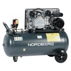  Компрессор поршневой с ременной передачей 220В, ресив. 100л, 360л/мин NORDBERG NCP100/360A мни (2)