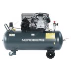  Компрессор поршневой с ременной передачей 380В, ресив. 200л, 580л/мин NORDBERG NCP200/580 мни (3)