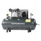  Компрессор поршневой с ременной передачей 380В, ресив. 270л, 690л/мин NORDBERG NCP300/690 мни (0)