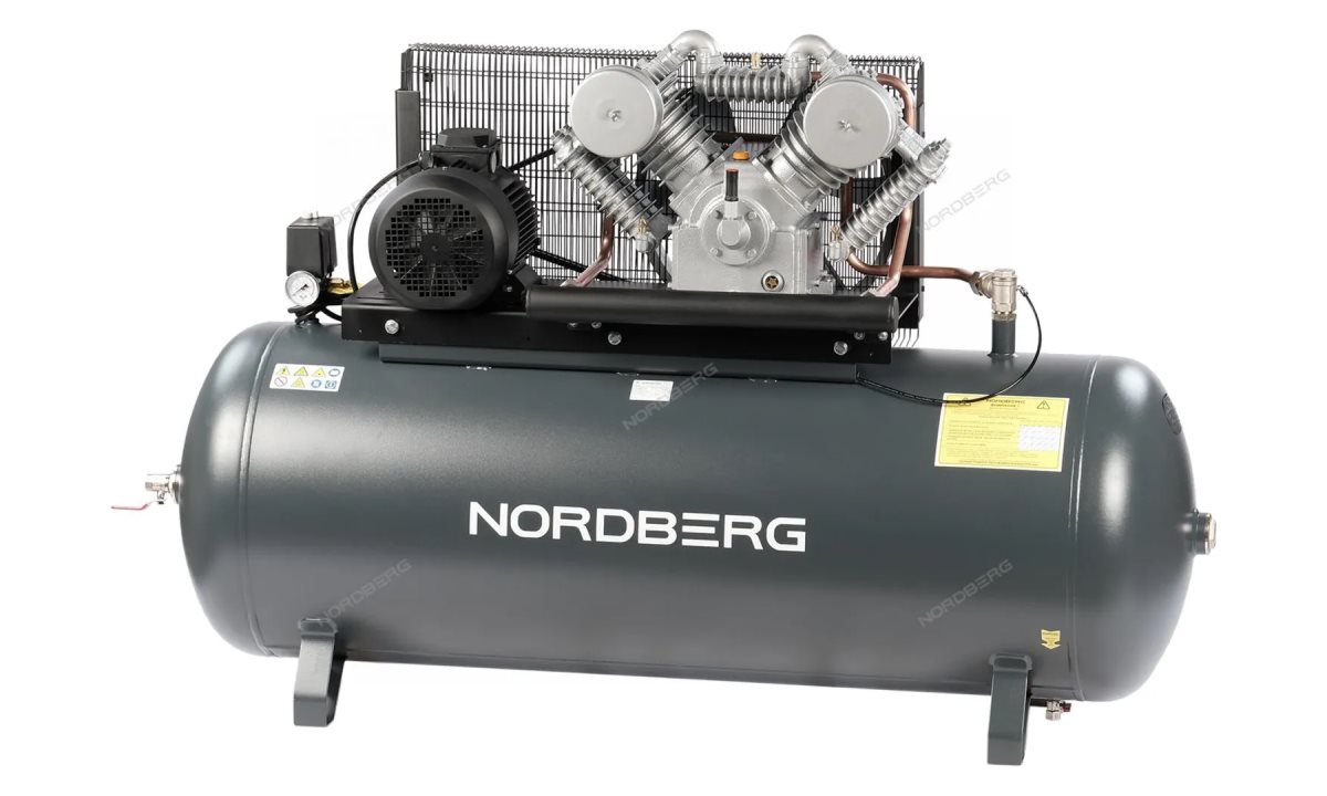  Компрессор поршневой с ременной передачей 380В, ресив. 500л, 1000л/мин NORDBERG NCP500/1000-16 (1)