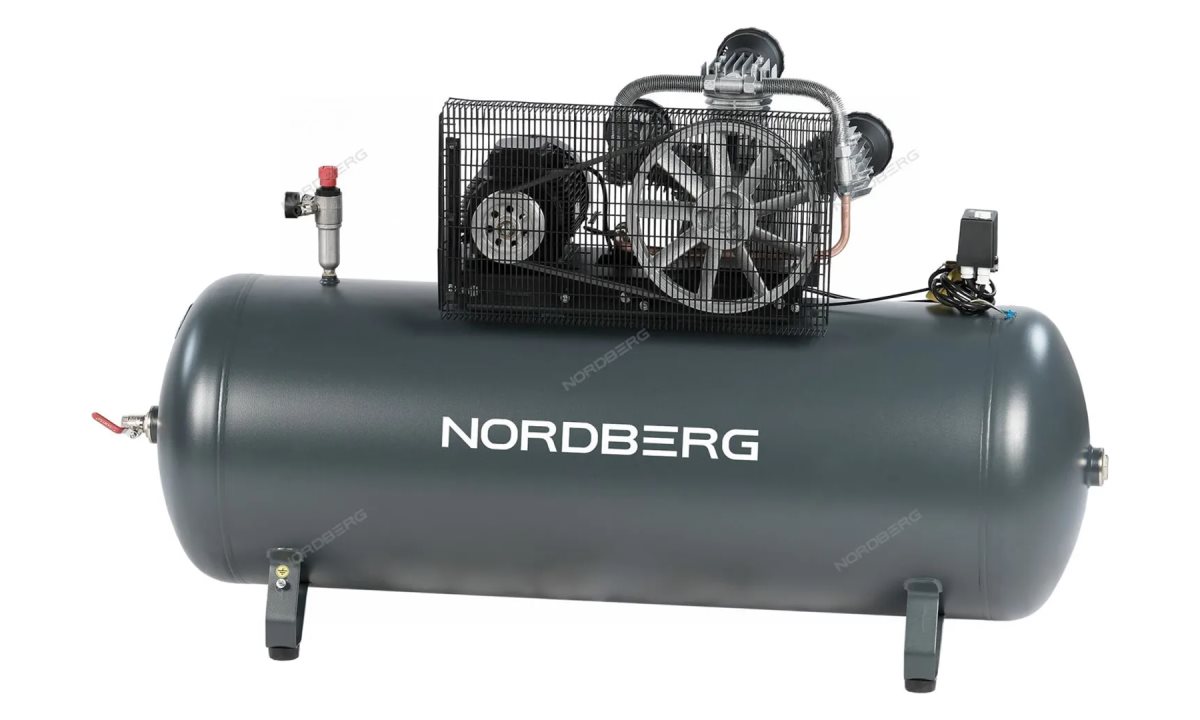  Компрессор поршневой с ременной передачей 380В, ресив. 500л, 950л/мин NORDBERG NCP500/950 (1)