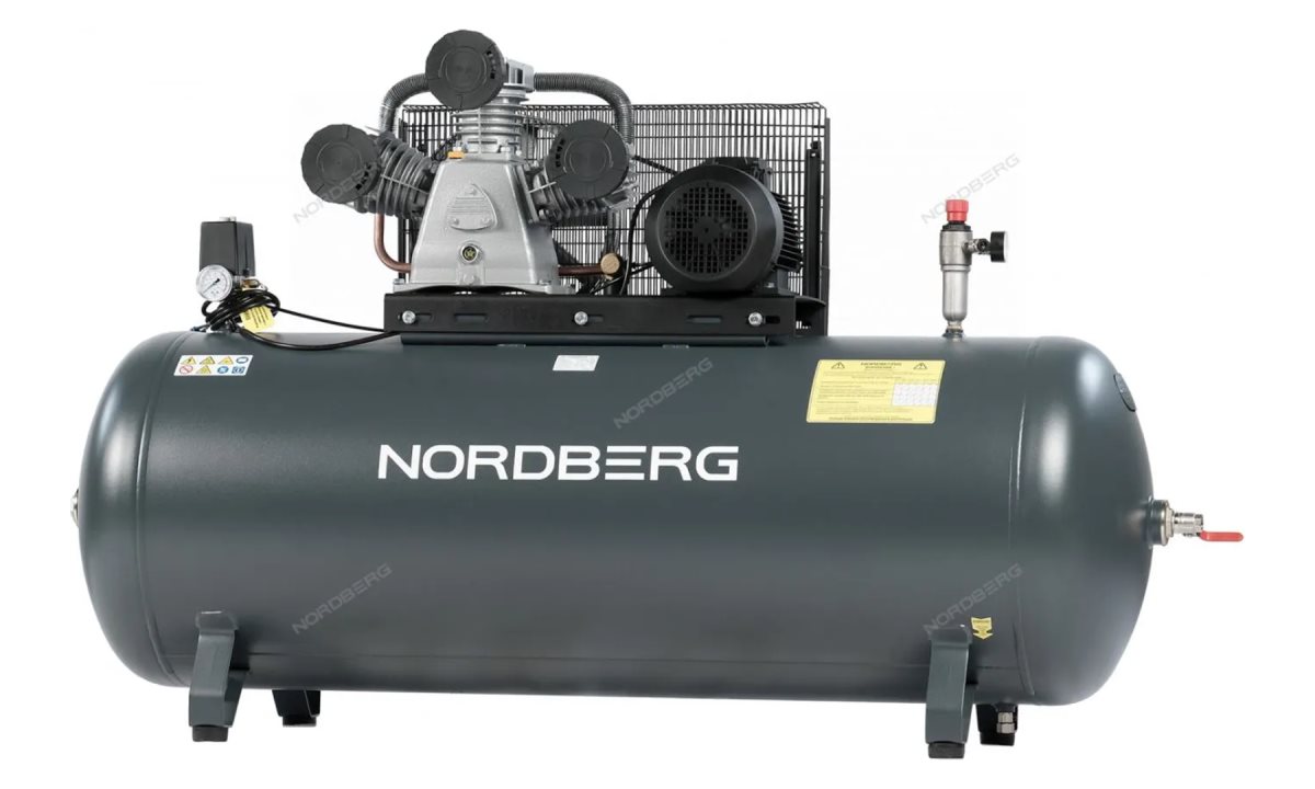  Компрессор поршневой с ременной передачей 380В, ресив. 500л, 950л/мин NORDBERG NCP500/950 (0)