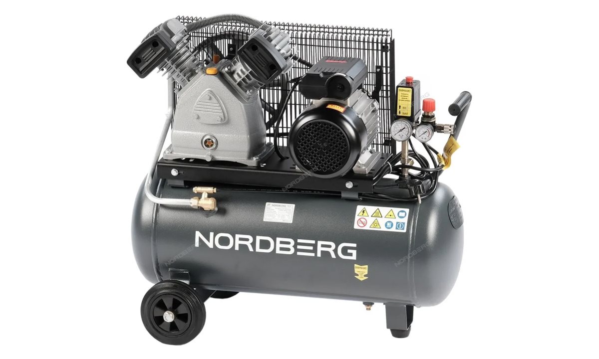  Компрессор поршневой с ременной передачей 220В, ресив. 50л, 420л/мин NORDBERG NCP50/420A NORDBERG NCP50/420A (1)