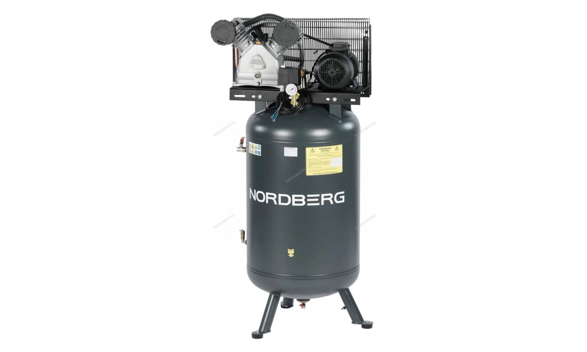  Компрессор вертикальный поршневой с ременной передачей 380В, ресив. 270л, 690л/мин NORDBERG NCPV300/690 (1)