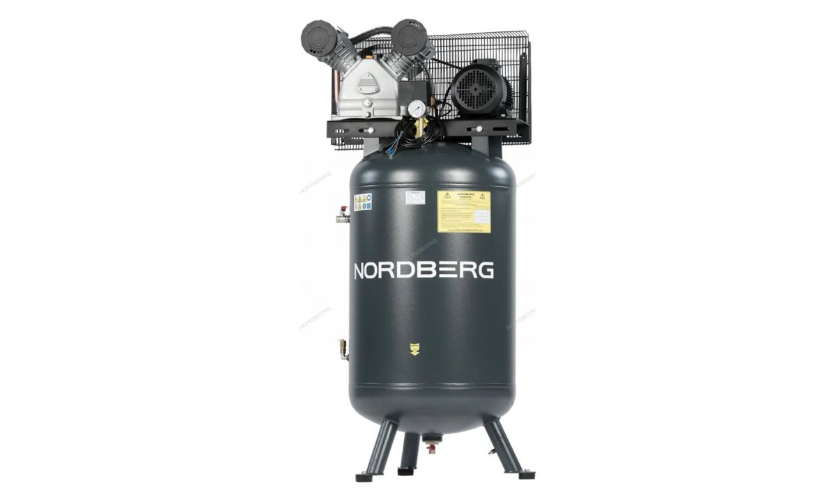  Компрессор вертикальный поршневой с ременной передачей 380В, ресив. 270л, 690л/мин NORDBERG NCPV300/690 (0)