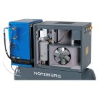  Компрессор винтовой, 11кВт, 10Бар, 1400л/мин, ресивер 500л, осушитель NORDBERG NCS500/1400-10D мни (7)